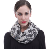 Halloween Sugar Skull Print Scarf