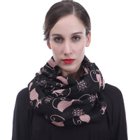 Cat Print Scarf Lightweight