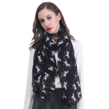 Horse Print Scarf Lightweight