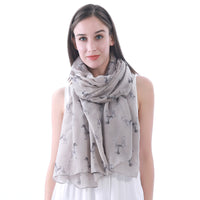 German Shorthaired Pointer Dog Print Scarf Lightweight