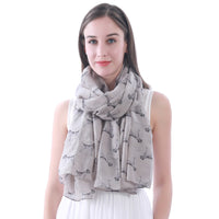 Border Terrier Dog Print Scarf Lightweight
