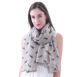 Miniature Schnauzer Dog Print Scarf Lightweight