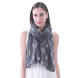 Siberian Husky Dog Print Scarf Lightweight