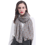 Beagle Dog Print Scarf Lightweight
