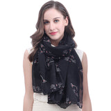 Cat Print Scarf Lightweight