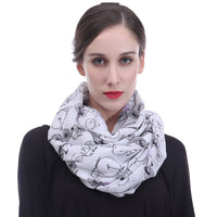 Bicycles Print Scarf