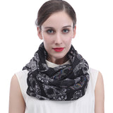 Halloween Sugar Skull Print Scarf