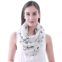 Cat Print Scarf Lightweight
