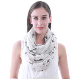 Cat Print Scarf Lightweight