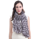 Cat Print Scarf Lightweight