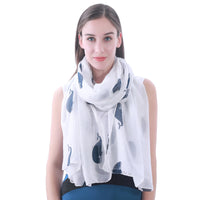 Ocean Whale Print Scarf