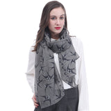 Swallow Bird Print Scarf Lightweight