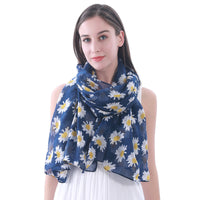 Daisy Floral Print Scarf