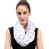 Anchor Print Infinity Scarf