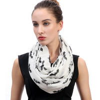 Halloween Bat Print Scarf Lightweight